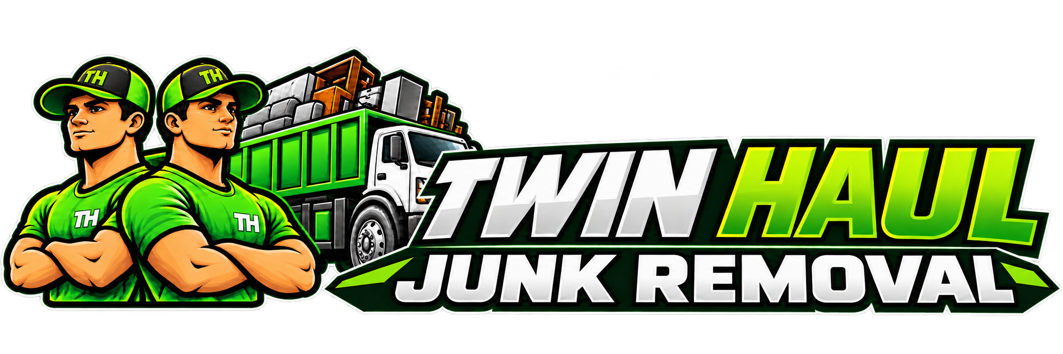Twin Haul Junk Removal — two brothers and a hauling truck